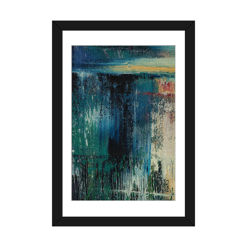 « sens unique ou autre », reproduction sur toile, Papier avec cadre noir, H 32 po x l 24 po x P 1 po, Blanc