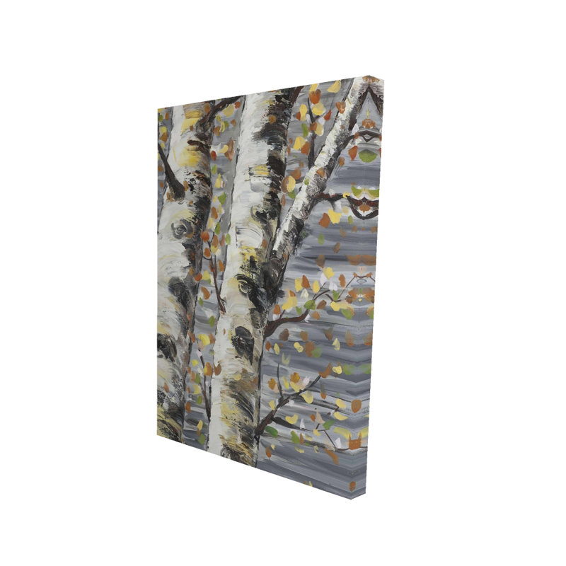 Bourgeons de bourgeons blancs - décor de toile de chambre à coucher, H 24 po x l 36 po