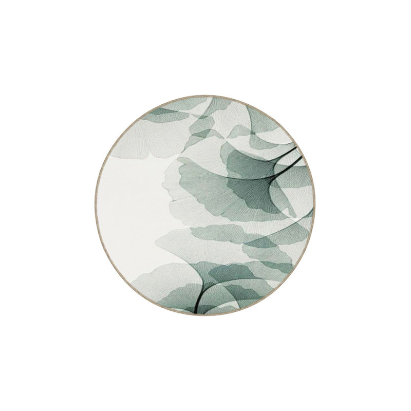 Modern Shaped Themed Woven Base Washable Rug, Rectangle 3'11" x 5'11" Rug Pad Included
