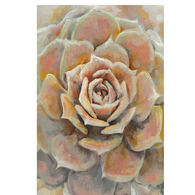 Reproduction d’art sur toile « desert bloom », H 24 po x l 36 po x P 1,5 po