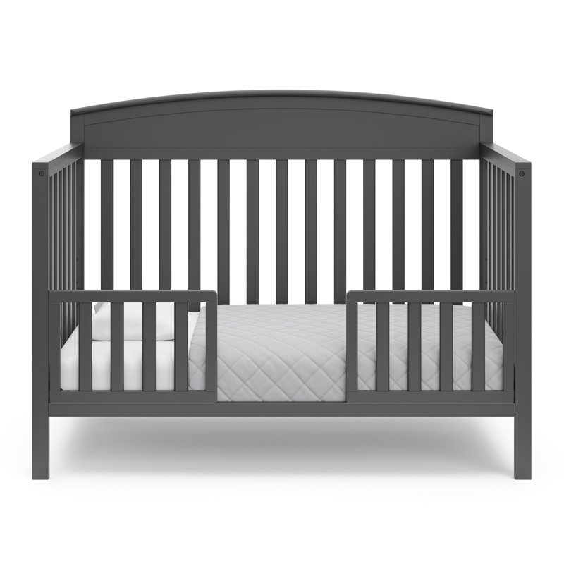 Lit de bébé convertible 5-en-1 Benton, Gris, Lit à barreaux