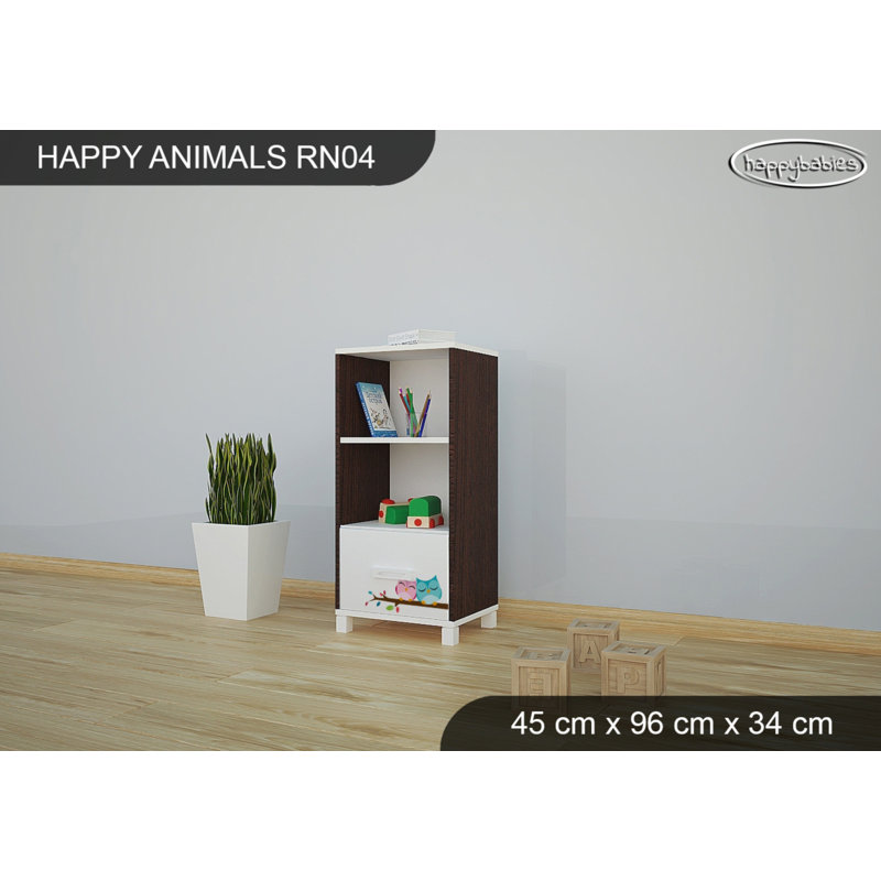 45cm W Animals Kids Cube, Chestnut