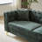 LUSPAZ Chesterfield Sofa, Button Tufted With Copper Nailhead Trim, Metal Legs, Modern Design-101184434-109788440