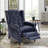 Zelma Upholstered Push Back Recliner w/ Vibratory Massage & Heating Function-26518110