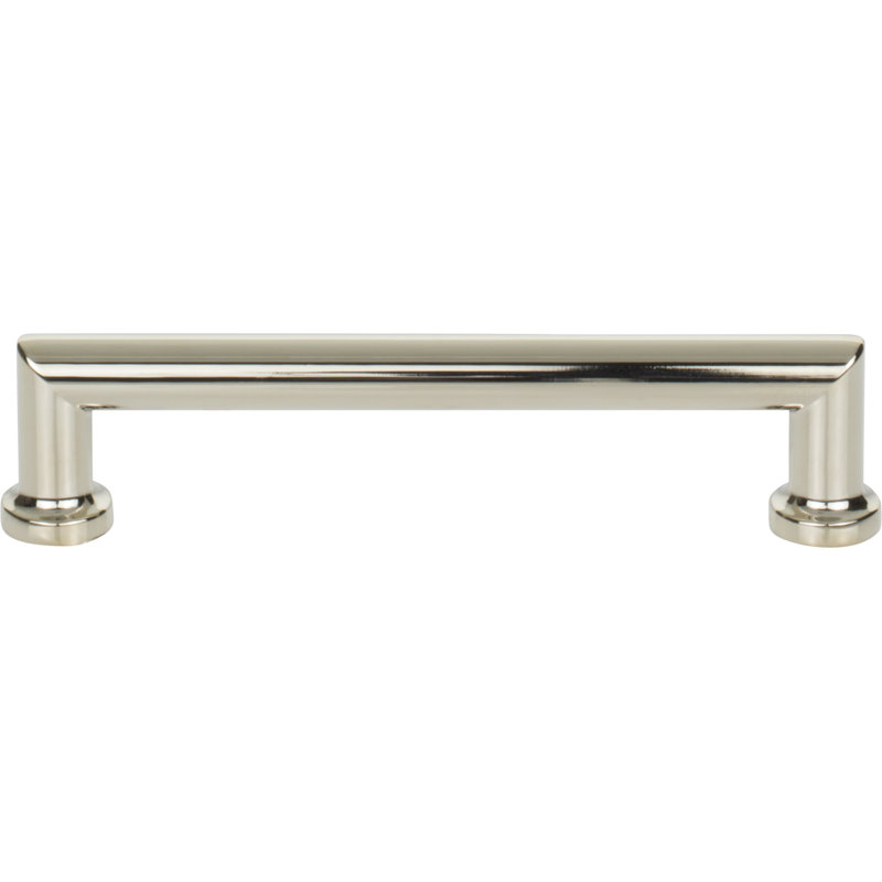 Morris 12" Center to Center Bar Pull, Polished Nickel, 5 1/16" Center to Center