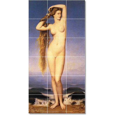 36" x 72" Ceramic Painting Decorative Mural Tile 12" x 12"