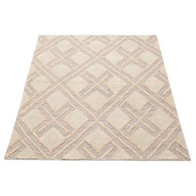 Tapis unique gris unique 5 pi 3 po x 7 pi 4 po Tangier