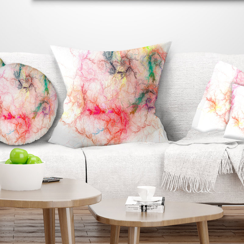 Oreiller en ciel d’orage sparkle Abstract, rouge