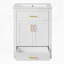 Meuble-lavabo 24 po avec lavabo en céramique intégré et meuble-lavabo à 2 portes 24 po-970046992