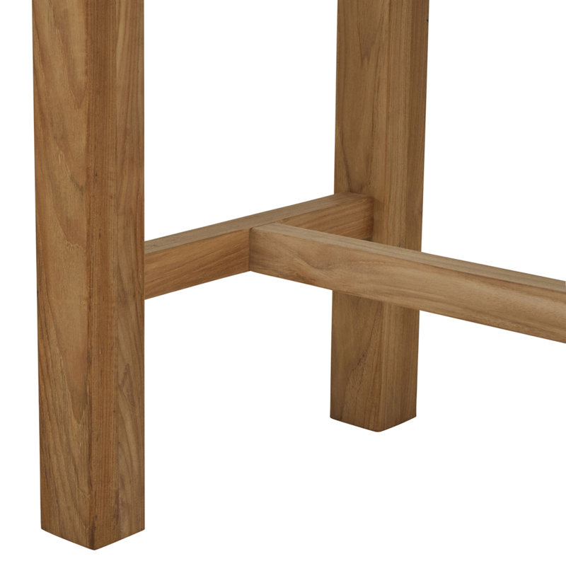 Table de bar Croquet - teck naturel, Teck naturel