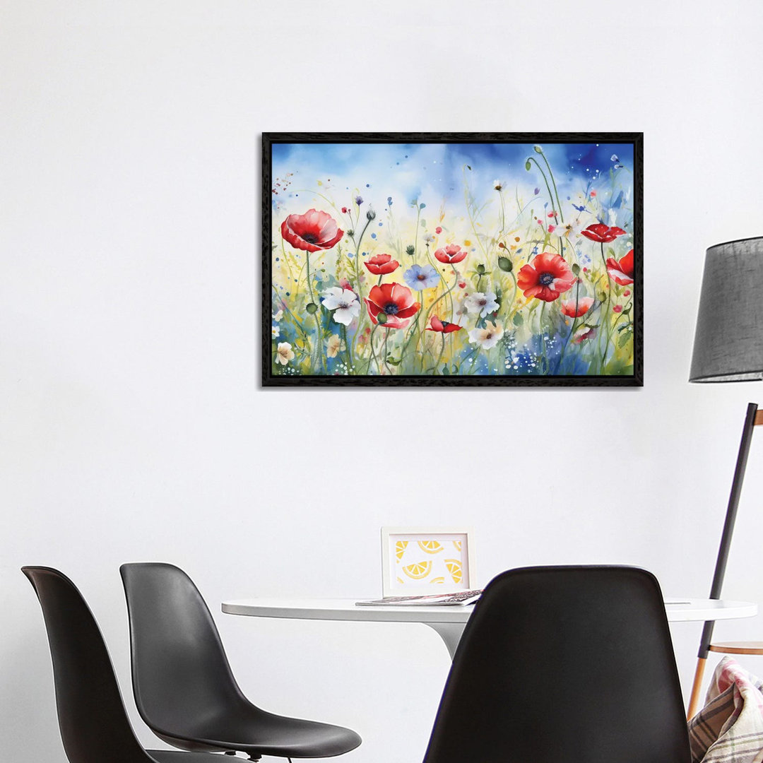 Mohnblumen und Gänseblümchen III von Svetlana Saratova - Galerie- Giclée auf Leinwand