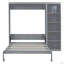 Grand lit escamotable mural avec tablettes (lit)-400414338