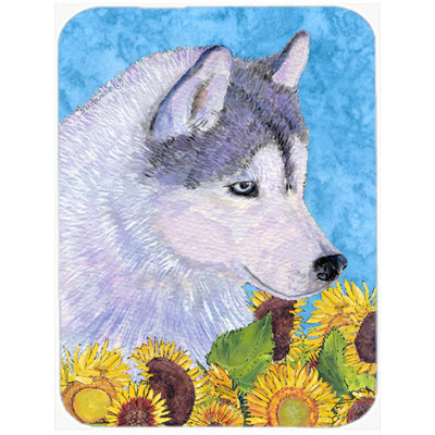 East Urban Home Siberian Husky Glass Cutting Board