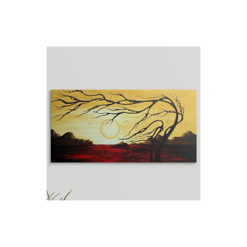 «Golden Harmony» par Megan Duncanson - impression, H 15 po x l 30 po x P 1,5 po, Toile
