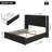 3-Piece Bedroom Set, Storage Bed with LED Light, 2 Nightstands with Charge Station-122905290-122905288