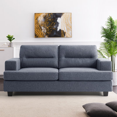 Wide Armrest Sofa With Usb Charging 
