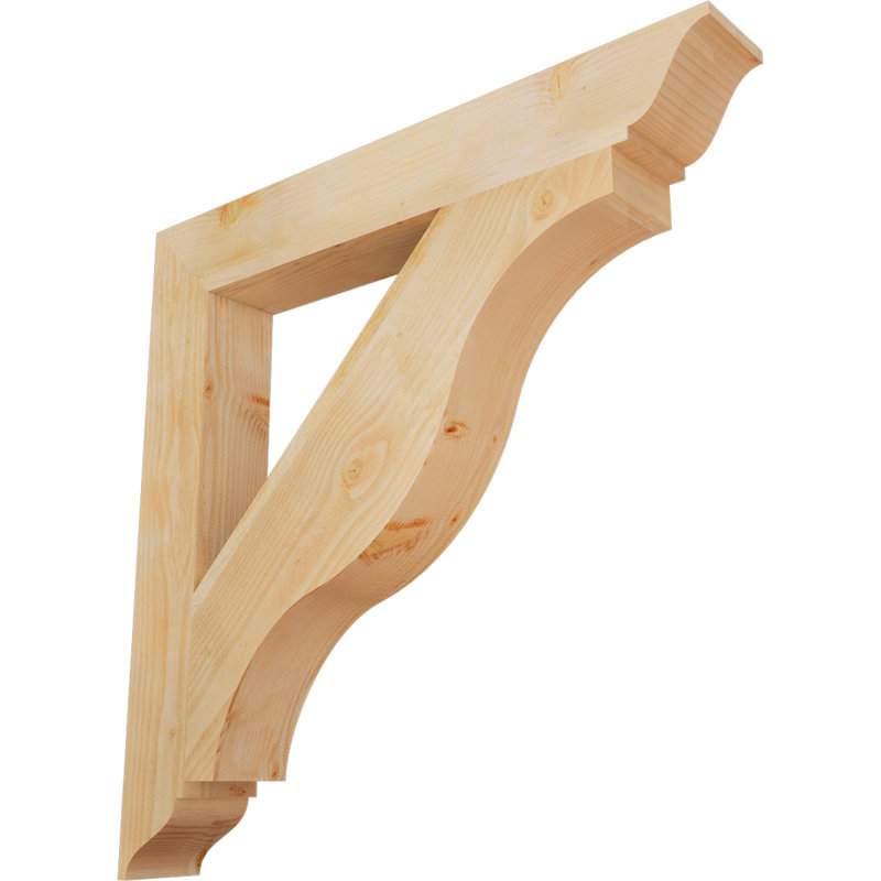 Support traditionnel Funston, H 44 po x l 6 po x P 44 po, Douglas, Scié brut