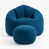 Microfibre / microsuède bleu sélectionné