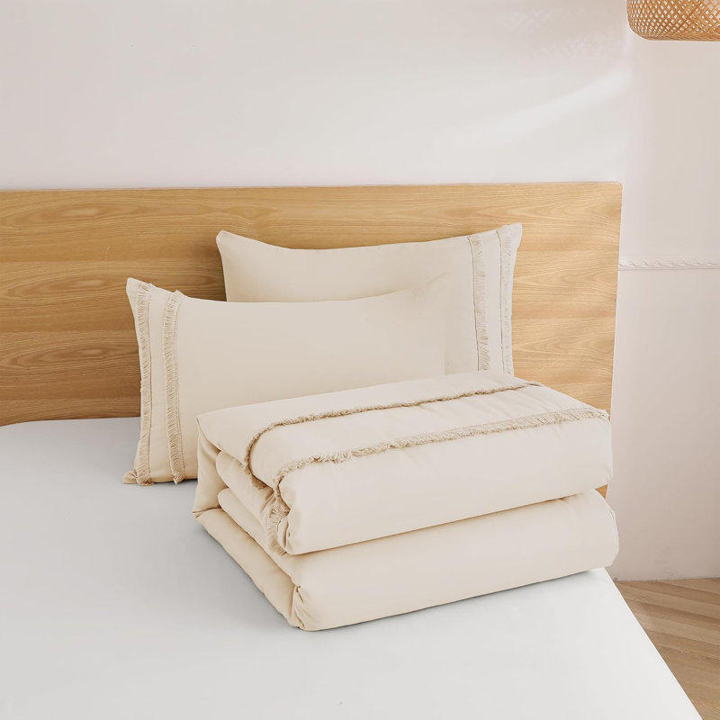 Polyester Standard Solid Comforter, King Comforter + 2 King Shams
