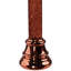 Lampe bougie de Noël rouge à DEL scintillante sans flamme - 9,25 po