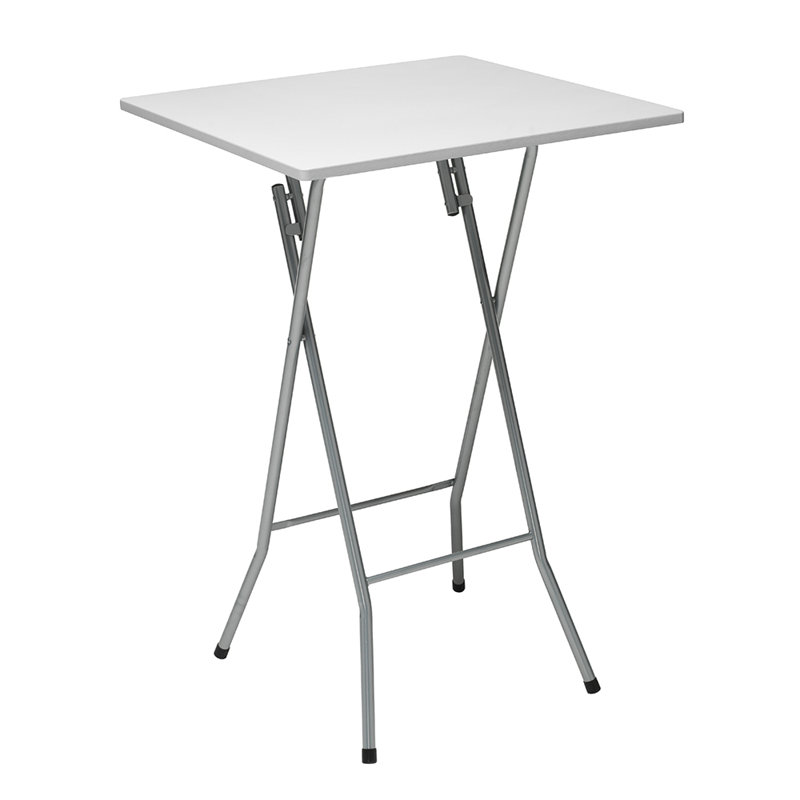Monette Extendable Metal Base Dining Table, White