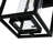 1 - Light Ip23 Rectangle Lantern Outdoor Wall Light With Glass