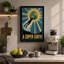 Ascent to Earth Retro - Wrapped Canvas-1385852929-1385852935
