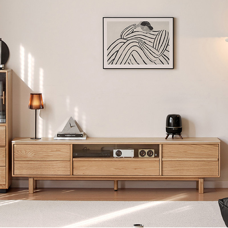 Meuble de rangement moderne et minimaliste pour meuble télé, H 19,17 po x l 78,9 po x P 13,86 po