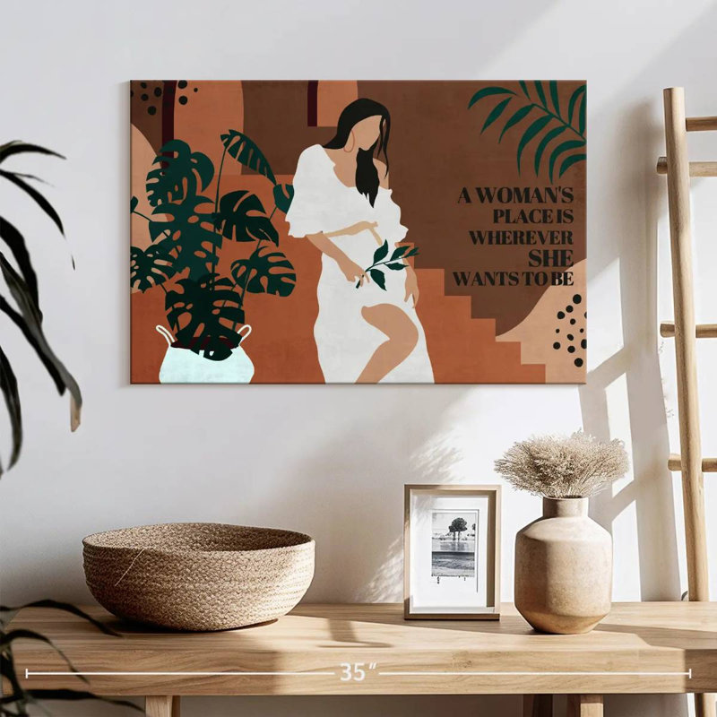 Une place de femme II, H 16 po x l 24 po