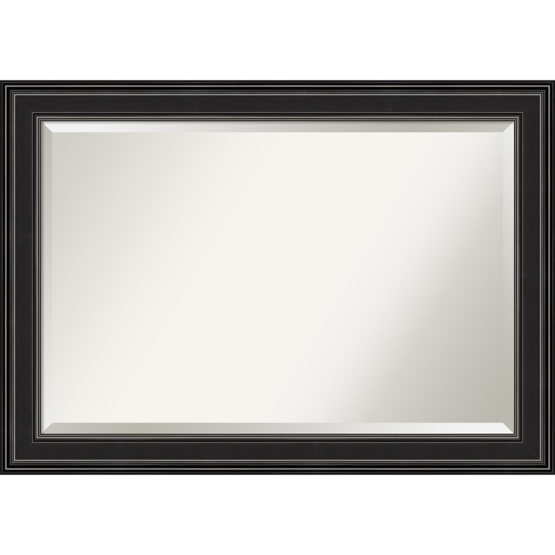 Fahlman Flat Wall Mirror, Black, 29.5" x 41.5"