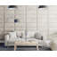 Kamau 30 cm x 75 cm Peel and Stick Upholstered Wall Paneling in Pearl