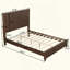 Ensemble de chambre à coucher 3 pièces avec un lit double et 2 tables de chevet-719250701-719250698-719250706
