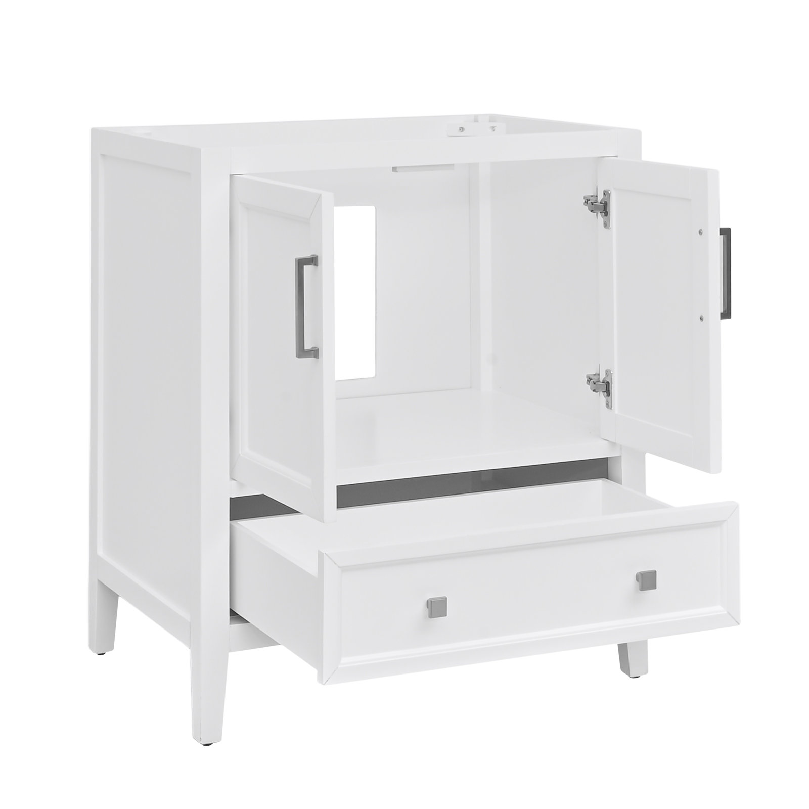 Murrieta Single Bathroom Vanity, White, 31"
