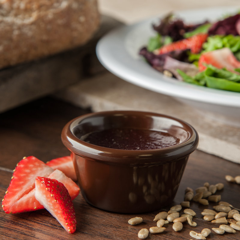 Mélamine, sauce lisse Ramequin, 2 oz, Chocolat