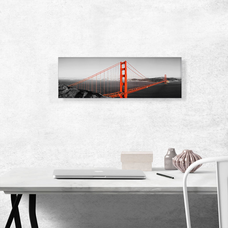 San Francisco, Californie, Golden Gate Bridge, reproduction de photo sur toile tendue, H 12 po x l 36 po x 1,5 po