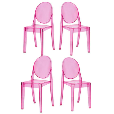 Chaise fantôme en résine pour enfants Victoria - par Chivari