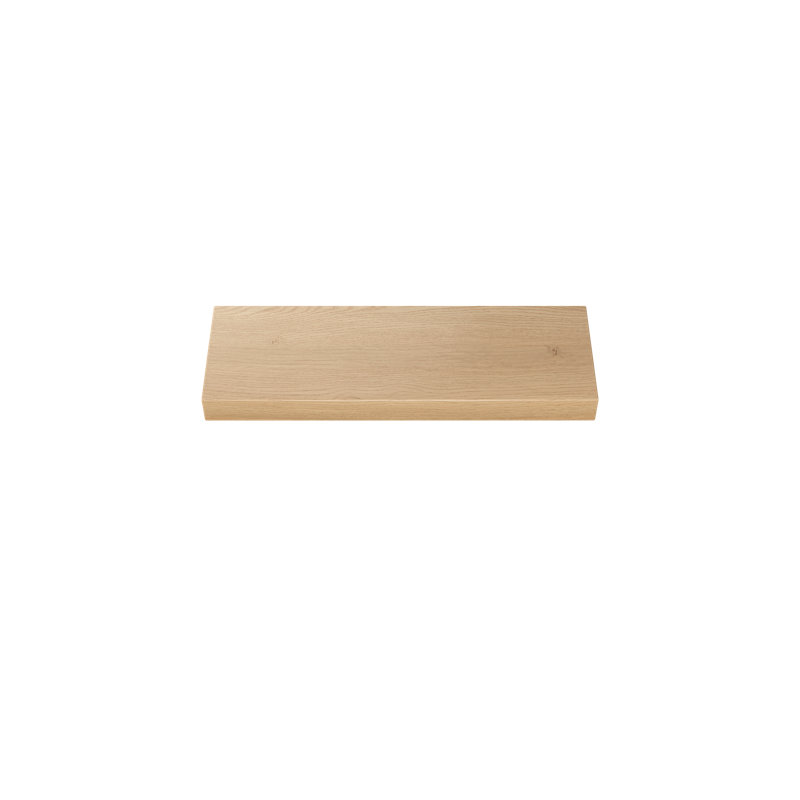 Plain Sliced Oak Floating Shelf, Oak Wood