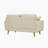 Artina 65'' Square Arm Loveseat-1936660075