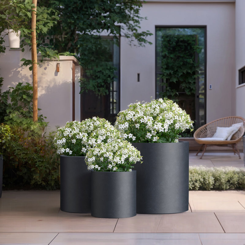 Odder Handmade Pot Planter, Granite Gray