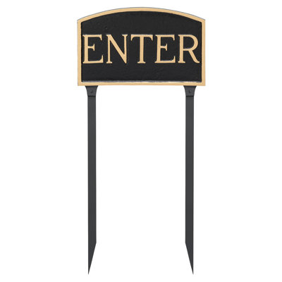 Enter Statement Garden Sign