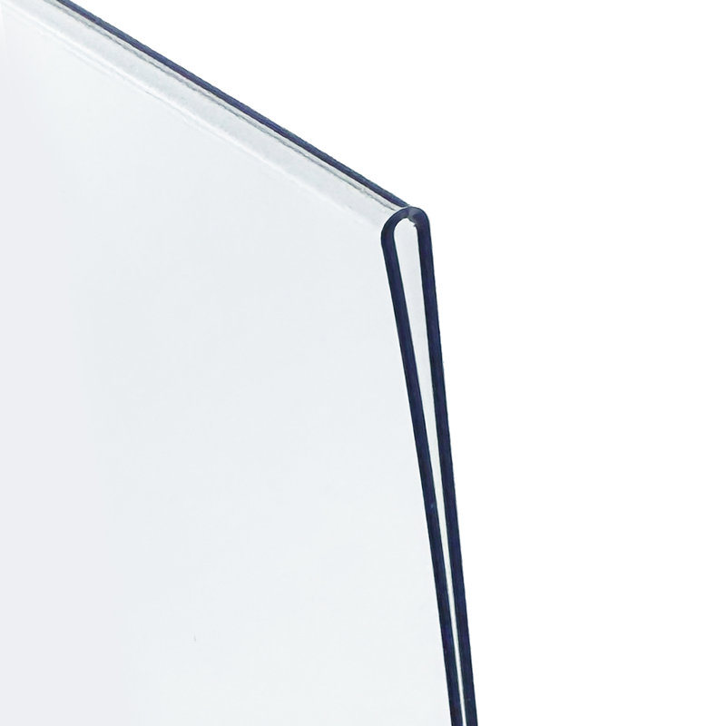 Porte-affiche en forme de L en angle, 8,5 po x 11 po, plastique flexible, paquet de 3