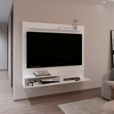 Meuble audio-vidéo Being Floating, une tablette supérieure, deux tablettes, un espace pour la télé 55 po