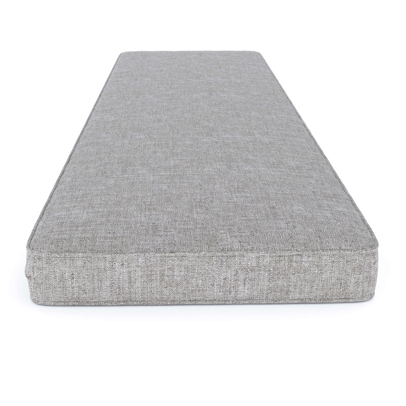 Indoor/Outdoor Sunbrella® Seat Cushion, Canvas Granite Sunbrella® Canvas, 65" W x 18" D