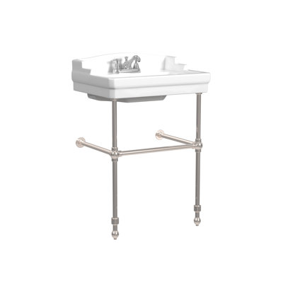 Cheviot Products Essex 24" Console Bathroom Sink with Overflow & Metal Base