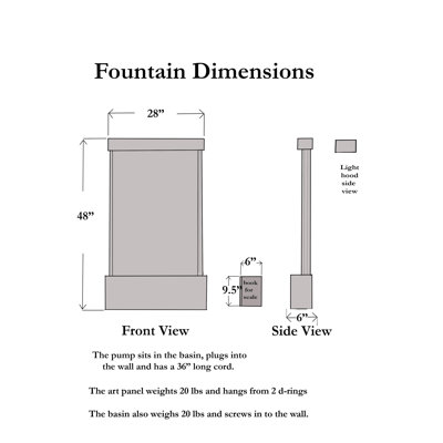 Airica Resin Waterfall Fountain with Light