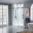 Vital 56"–60" W x 76" H Single Sliding Frameless Shower Door | 3/8" (10mm) Thick Tempered Glass | Stainless Steel Hardware | Safe & Shatter-Resistant-55180736