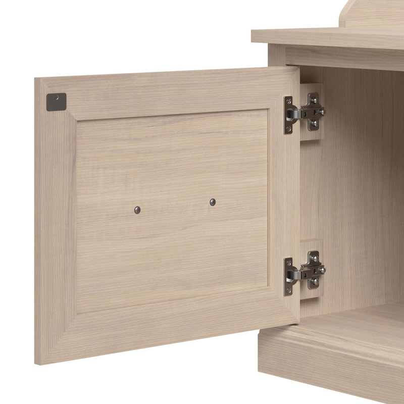 Arulappu Hall Tree with Bench and Shoe Storage, White Washed Maple