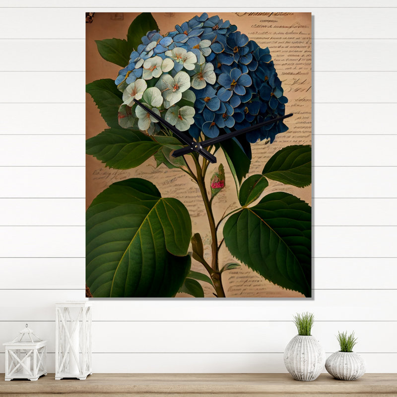 Jeannelle - Horloge murale florale, Petit
