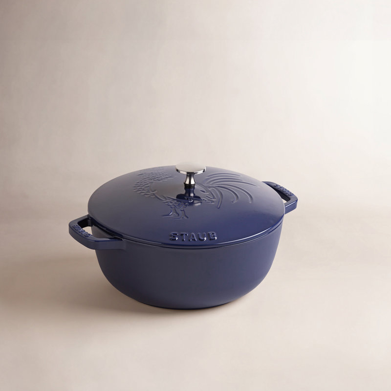 Cast Iron 3.8-qt Essential French Dutch Oven, Dark Blue