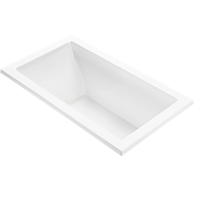 MTI Solutions 20 54" Air Bathtub, White, Undermount